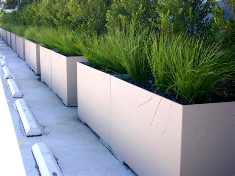 concrete and steel planter boxes|lightweight concrete planter boxes.